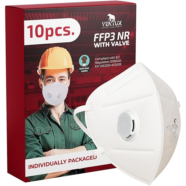 Mascherina FFP3 Senza Valvola - Certificata CE, Protezione 99%, Bianca, Confezione Singola - Foto 10