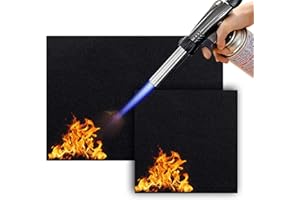 BouGPeng Tappetino Ignifugo 50x40cm und 30x30cm Tappetino per Barbecue 5mm Non-combustibile Calore Tappetino Tappetino ignifugo per Grill e Braciere da Esterno