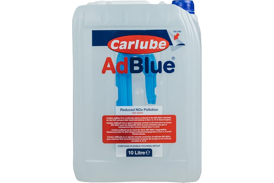 Carlube Adblue - Boquilla de vertido integrada para Coche y camión, 10 litros