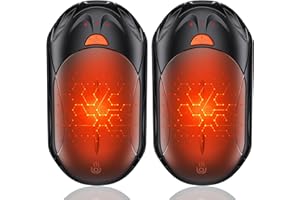 2-Pack Hand Warmer Rechargeable 6000mAh OUTJUT Portable Pocket Warmer 3 Heating Modes USB Electric Split Rechargeable Hand Warmer Suitable for Outdoor Sports, Camping, for Reno Patients