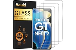 Vauki 3 sztuki folii ochronnej do Realme GT Neo2/GT 2/GT Neo 3T 5G, folia ochronna o twardości 9H, folia pancerna Ultra HD, folia ochronna na wyświetlacz Ultra HD, bez pęcherzyków powietrza, odporna