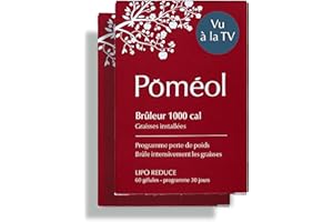 Brûleur de Graisse Puissant & Efficace 1000 Cal ǀ Complément alimentaire Minceur ǀ Programme Perte de poids ǀ Brûleur 1000 ǀ Graisses, Calories et Ventre ǀ Formule brevetée ǀ POMÉOL ǀ 60 jours