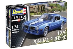 Revell-07672 1970 Pontiac Firebird Kit Modello, Colore Non Verniciato, Medio, 07672