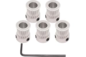 WINSINN Aluminium 2GT GT2 synkronhjul 20 tänder borr 8 mm 20T kamremskiva för 3D-skrivarbredd 10 mm kambä - RepRap Bowden