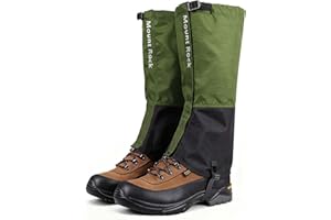 CIYIN Polainas Impermeables, 600D Polainas para Senderismo Ajustables Transpirables para Unisex, Senderismo Accesorios para Trekking, Esquí, Caza