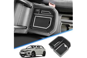 BIXUAN tROC 2024 Scatola Organizer compatibile con VW T-ROC 2021 2022 2023 2024 2025 Immagazzinaggio Console Centrale T ROC 2018 Bracciolo Secondario T roc 2019 Braccioli con Tappetino Antiscivolo