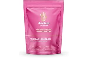 ANCIENT EXTRACTS Tremella Mushroom Powder with 30% Beta Glucans - Snow Fungus Extracts - Better Digestion and Skin Health Support - Superfood, Adptogen (60g)