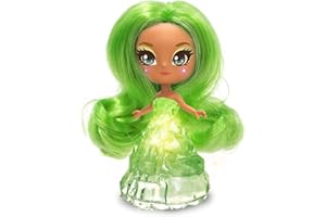 Skyrocket Crystalina Dolls - Aventurine, Girls Collectable Toy with Light Up Crystal Fairy, Stand and Amulet, Suitable for Girls and Boys Age 3 and Above