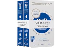 Cleanmarine Krill Oil – Packed with EPA & DHA – Omega 3 with Added Astaxanthin and Choline – Vitamin D – Heart, Eye & Brain Health – Joint & Immune Support - 120 Capsules - Multipack