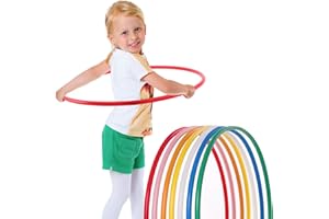 hoopomania Kids Hula Hoop Monocolore [Ø60cm - Ø80cm] Hula Hoop per Bambini colorato