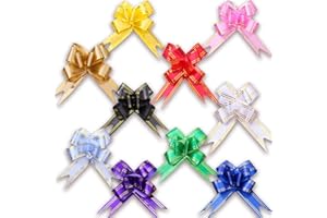 Jonami 200x Lazos Regalo Pequeños Cinta Decorativas, Lazos Nudo Mariposa para Navidad, Cumpleaños y Bodas - 200 Piezas -