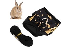 QCWWY Nylonowa kamizelka królik smycz regulowana miękka fretka kotek świnka morska wygodna i trwała Plus