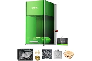 xTool F1 Ultra Incisore Laser Doppio 20W Fibra & Diodo, 10000mm/s Incisore Laser 3D Ultra Veloce e Taglio Laser per Gioielli, Metallo, Legno, con Fotocamera Intelligente, Auto Streamline