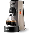 Philips Senseo Select CSA240/30 - Macchina per cialde da caffè Plus, funzione memo in plastica riciclata, colore: Beige