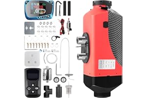 1inchome Standheizung, Standheizung Diesel, 12V Lufterhitzer, 2KW/5KW/8KW Air Diesel Heizung mit Schalldämpfer, LCD Schalter u. Fernbedienung für Auto RV Boote LKW KFZ PKW Wohnmobil