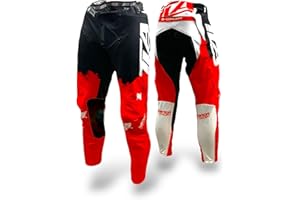 TLA TROOPS LEGEND RACING APPAREL REAKTION Pantalones Enduro Motocross | Pantalones de Moto Hombre Estampado sublimata| Ropa Motocross para Uso Competición y Amateur, Negro