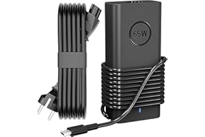 COOYA Remplacement Dell 65W USB-C Chargeur Ordinateur Portable, Applicable à Dell Latitude 5540 5420 7400 5440 7440 3540 5520 7420 5430 7390 7320 5530 7430 3440 7340 5320 7410 7330 7530 XPS 13