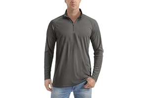 TACVASEN Homme de 1/4 Zip Tops à Course