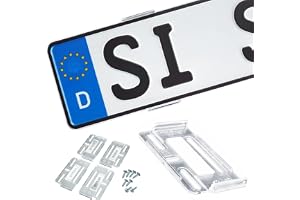 Simple-Fix Ramlös universell registreringsskylthållare Simple-Fix