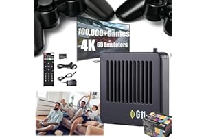 Qosneoun Retrowave G11 Pro, Retrowave G11 Pro Game Box 4k + 256gb, 100,000 Retro Games, 2024 New Wireless Retro Console with 2 Wireless Dual Controllers, Plug & Play Video Games (256G)