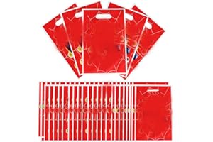 UHDS 50 Pezzi Sacchetto per Caramella, Sppiderman Sacchettini Compleanno Bambini, Sacchetti Regalo,Borsa di Regalo per Feste di Compleanno di Natale, Feste a Tema 25 x 16 cm