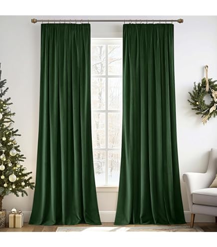 Roslynwood Home Fluwelen Oranje Gordijn 96 - Heavy Duty Gordijnen Energie Efficiënte Kamer Verduistering Staaf Pocket Gordijnen Raambekleding Set voor Home Theater/Woonkamer, 52Wx96L Oranje/2 Panelen