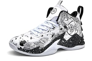 CHRRUXIN Men's Basketball Shoes No-Slip Breathable Outdoor Shoes for Men Fashion Graffiti Training Shoes