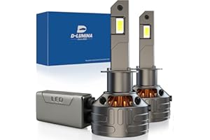 D-Lumina H1 LED Canbus Bombilla 160W 30000LM, Chip CPS 6500K 500% Brillante, Refrigeración de tubo de cobre grueso, Luces de lámpara LED-2 años de garantía, 2 piezas