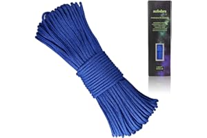 aufodara 100ft 550 Paracord 7 Strand Nylon Rope Parachute Cord Outdoor Camping Survival Lanyard Rope (Blue)