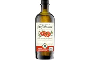 Maestros de Hojiblanca - Aceite de Oliva Virgen Extra ODA al Tomate, con Notas Amargas y Picantes, para Ensaladas, Verduras, Asados y Repostería - Botella de Vidrio 500 ml