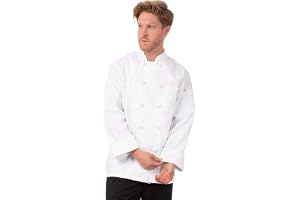 Chef Works B805-L bordeaux unisex kockjacka, stor