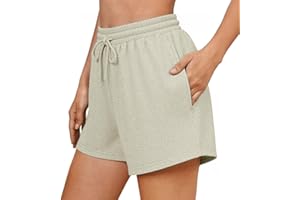 Neteson Pantaloncini Corti Donna Sportivi Estivi Pantaloncini Palestra Shorts Corsa Comodi Pantaloni Allenamento con Tasche per Jogging Sport Yoga Fitness