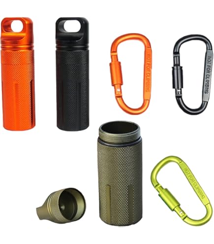 Pilulier En Acier Inoxydable Avec Anneau Porte-clés - Porte-médicaments étanche Et Portable Pour Sac Ou Poche