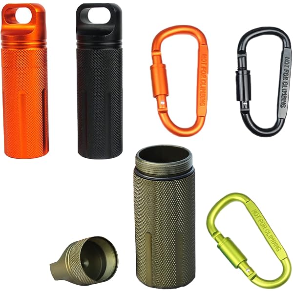 Capsule étanche Militaire – Aluminium 6061, 30 X 100 Mm, étanche IP68, Pour Stockage Survie, Camping