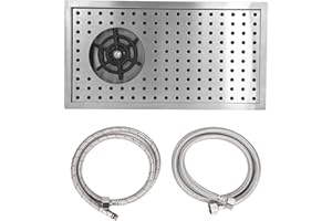 Automatyczna myjka do kubków, BuyWeek G1/2, stal nierdzewna, trwała, automatyczna myjka do szkła, do baru, pubu, restauracji, średnia (z siatką)