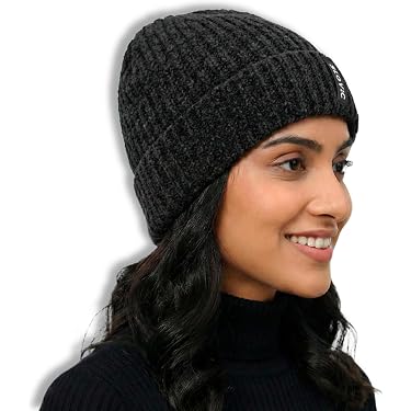 Unisex Wool Knitted Beanie With Attached Goggles - Warm Winter Hat For Skiing, Hiking, Outdoor Sports