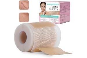 QaZanteiar Cerotti Silicone Cicatrici Pretagliato (4CM x 150 CM) Silicone Scar Sheets Ipoallergenico Riutilizzabile Impermeabile, Adatto a Tutte le Cicatrici Vecchie e Nuove