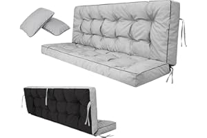 ‎SALES CORE Sitzkissen Bankkissen Bankauflage für Gartenbank 180cm x 105cm x 8cm Schaukelkissen Palettenkissen Outdoor Wasserdicht Bodenkissen für Hollywoodschaukel Outdoor und Indoor Sitzauflagen Gartenmöbel