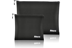 Aitere Porte-documents ignifuge étanche ignifuge pour documents A4 passeport fichier bancaire argent objets de valeur Noir