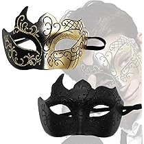 10x Maskenball Masken Damen Glitzer - Venezianische Spitzenmasken Mix-Farben