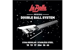 LA BELLA Labella LS1046 Jeu de Cordes à double boule pour Guitare Electrique 10/46 Regular
