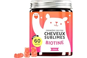 Bears with Benefits Biotine hautement concentré avec 10,000 mcg - oursons gélifié - complexe de vitamines beauté pour les cheveux, la peau et les ongles