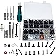 RC Lelut 1000pcs RC Screw Kit and RC Screwdrivers, RC Tool Kit for Traxxas Axial Redcat Arrma HPI HSP SCX10 RC4WD Losi 1/8 1/10 1/12 1/16 Scale RC Cars Trucks Crawler Accessories Screw Kit