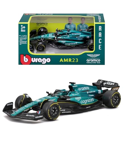 Bburago Alpine A523 Formel 1 Modellauto 1:43 – Season Car 2023 Mit Fahrer E. Ocon