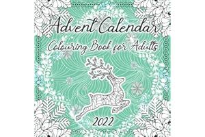 Advent Calendar Colouring Book for Adults: Mindfulness Advent Calendar Mandalas for Adult & Older Children | Winter Numbered Christmas Colouring Pages