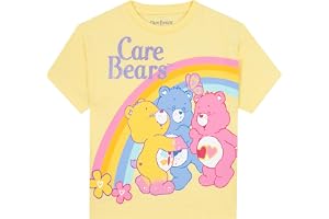 Care Bears T-shirt för flickor, barn topp med nallebjörn, kortärmad tröja, sommarkläder för flickor