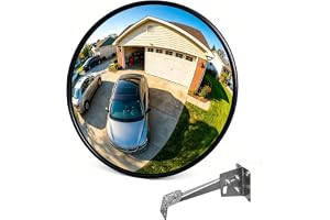 75 cm trafikspegel, akrylglas, storformat, vidvinkelspegel, parkeringsplats | Stort synfält för att undvika döda vinklar, perfekt för garage, uppfart, parkeringsplats, lager, inomhus- och utomhusområden