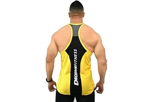 DECISIVE FITNESS Slim Fit Gym Stringer Vest for Men Breathable and Quick Dry Sportswear Bodybuilding Premium Tank Top for Workout Weight Lifting Running Muscle Athletic Top Plain