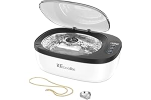Ultraschallreinigungsgerät Ultraschallreiniger Ultraschallgerät KECOOLKE Sonic Cleaner mit digitalem Timer für Brillen, Ringe, Münzen, Fingerringe, Geld