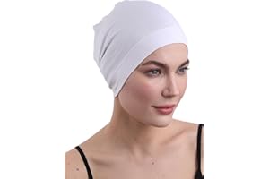 DERESINA HEADWEAR Bonnet de Nuit en Bambou, Coiffe pour Chimio, Chapeau de Sommeil, Beanie pour Femmes & Hommes, Cap pour la Perte de Cheveux, Turban de Chimiothérapie, sous-Casque, Béret pour Le Quotidien, Deresina